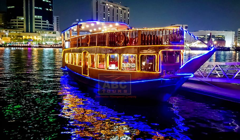 Dhow Cruise Dinner In The Creek Of Dubai by ABC Tours